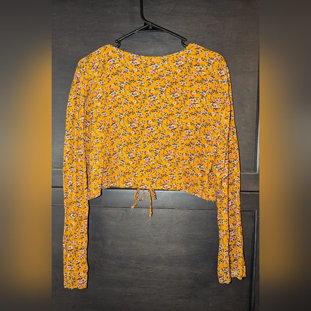 Wild Fable Floral L/S Crop Size XXL - Picture 2 of 3